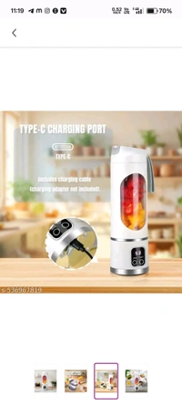 🎉 Portable USB Juice Blender
Your perfect partner for fresh, on-the-go nutrition!

🍓 Just add your fruits, press ON, and blend anywhere
🔋 USB Rechargeable – No cords, no limits
🛡️ 100% Original INDIEKA SELECT Product
🌿 Sleek Green Design + Travel Strap
💧 Easy to Clean | Leak Proof | Lightweight

🥤 Make smoothies. Crush ice. Stay healthy.

🛍️ Grab yours now – Limited stock!

