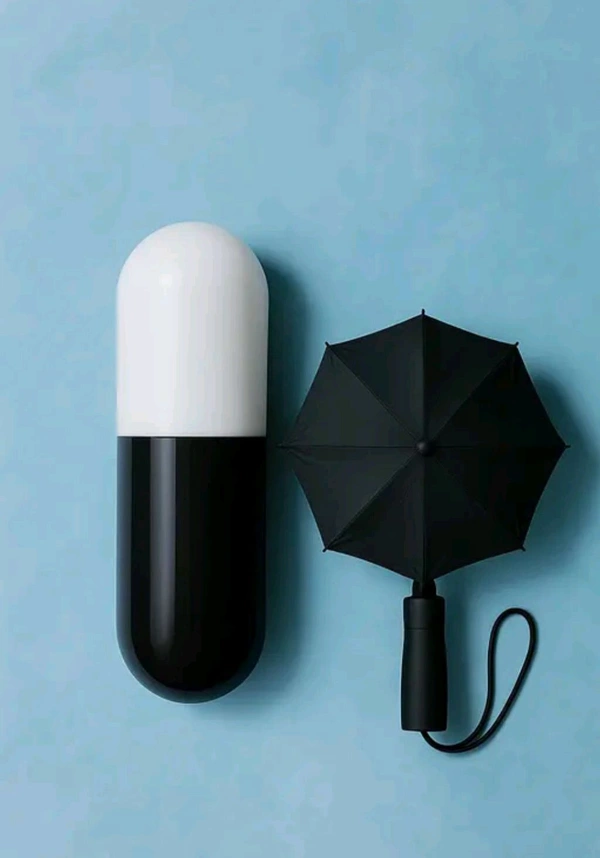 Mini Capsule Umbrella For This Season Easy To Carry And And Usable In Rain & Summer