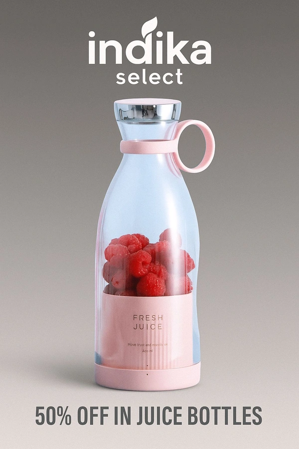 Mini Portable Juicer Blender Imagine the convenience of enjoying fresh juice wherever life takes you! 🥤✨

Mini juicers are your perfect morning companion—just toss in fruits, blend, and you're off! Their lightweight design makes them easy to carry, whether you're heading to work or the gym. 💼🏋️‍♀️ Plus, cleanup is simple with many models featuring removable,Dishwashable,Portable