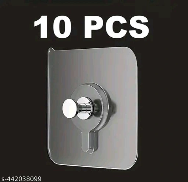 Every Purpose Adhesive Hook No Drill 10 Pices