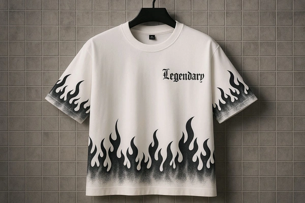 Half Sleeve T-SHIRT FOR Men  - White, XXL
