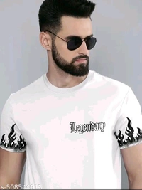 Half Sleeve T-SHIRT FOR Men  - White, XXL