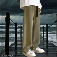 Men's Baggy Trousers Or Track Pant  - Brown, XXL