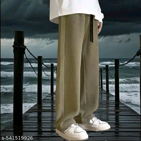 Men's Baggy Trousers Or Track Pant  - Brown, XXL