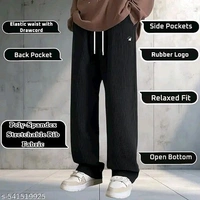 Men's Baggy Trousers Or Track Pant  - Black, M