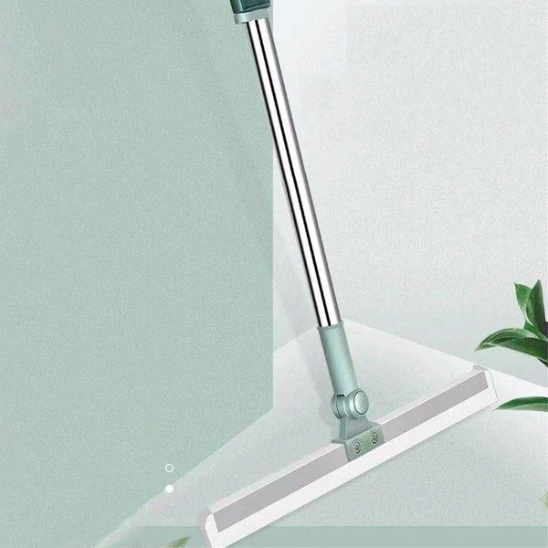 Premium Heavy Duty Magic Broom Silicon Floor Wiper, 180 Degree Floor Cleaning Squeegee,Perfect for Bathroom and Kitchen Floors, Stainless Steel Extendable Handle, Easy Floor Cleaning Tool