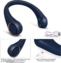 Neck Fan with USB Charging - Blue