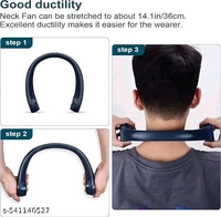 Neck Fan with USB Charging - Blue