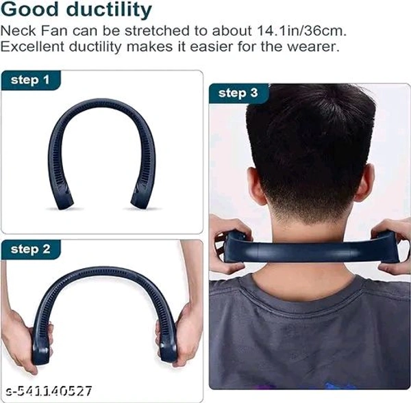 Neck Fan with USB Charging - Blue