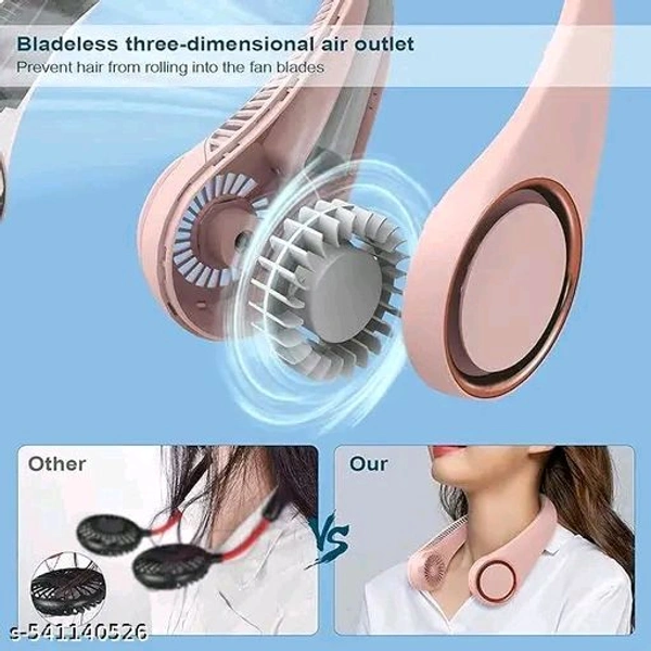 Neck Fan with USB Charging - Lavender Rose