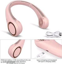 Neck Fan with USB Charging - Lavender Rose