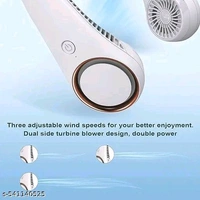 Neck Fan with USB Charging - White
