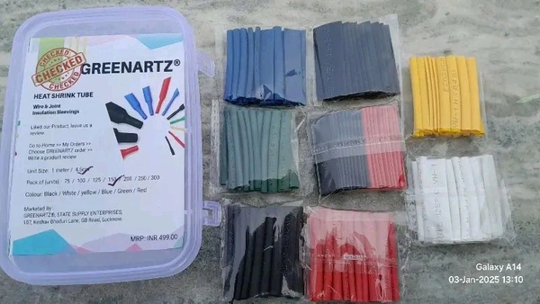  150pc Heat Shrink tube set 1-10mm Multicolour for wire repair and joint insulation 