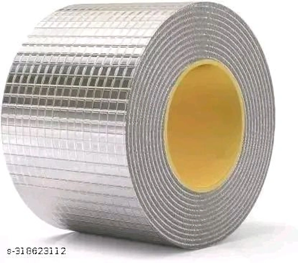 Super strong adhesive waterproof permanent repair aluminum butyl tape rubber foil suitable for surface leak,surface crack (5 cm by 5 meter length)