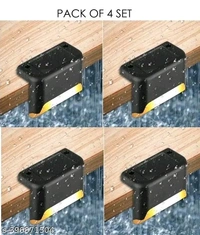 Solar Deck Lights Outdoor, Solar Step Lights Waterproof Pack Of 4 - Black