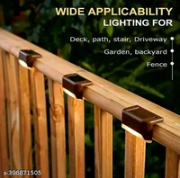 Solar Deck Lights Outdoor, Solar Step Lights Waterproof Pack Of 4 - Black