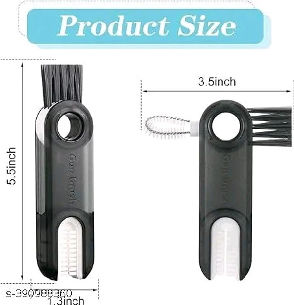 3 in 1 Multifunctional Cleaning Brush,3 in 1 Tiny Bottle Cup Lid Detail Brush Straw Cleaner Tools Multi-Functional Crevice Cleaning Brush,Multifunctional Cleaning Brush