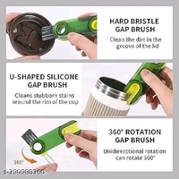 3 in 1 Multifunctional Cleaning Brush,3 in 1 Tiny Bottle Cup Lid Detail Brush Straw Cleaner Tools Multi-Functional Crevice Cleaning Brush,Multifunctional Cleaning Brush