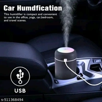 Pack of 1 Mini Humidifier with LED Lights, 3 Colors - Pink, USB Powered multicolored any colore Receive 
