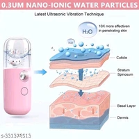 Portable USB Nano Facial Moisturizing Sprayer with Cute Rabbit Design – 30 ml, USB Rechargeable, Fine Mist for Hydration, Ideal for Office, Outdoor, Gift for Women & Girls