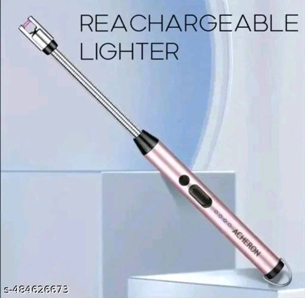 ACHERON Rechargeable Electric Gas Lighter Kitchen Lighter Chargeable USB Arc Long Lighter for Candle Flexible Lighter Neck for Gas, Diyas, Agarbatti, Candle (PACK OF 1)