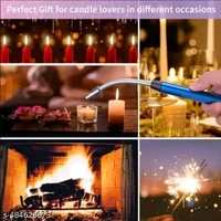 ACHERON Rechargeable Electric Gas Lighter Kitchen Lighter Chargeable USB Arc Long Lighter for Candle Flexible Lighter Neck for Gas, Diyas, Agarbatti, Candle (PACK OF 1)