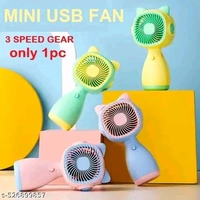 Portable Handheld Mini Fan – Rechargeable Personal Cooling, Quiet Battery Operated (1-2 Hours), 3-Speed, USB Powered, Ideal for Travel, Office, Room, Students & Outdoor Gift 1Pc (Multicolor)
