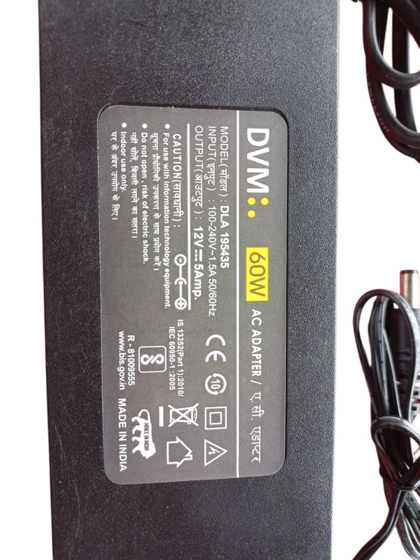12V 5Amp Ac To Dc Adaptor