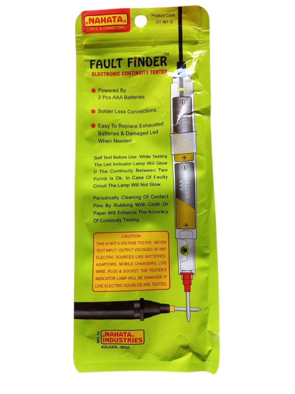 Electronics Continuity Tester, Fault Finder