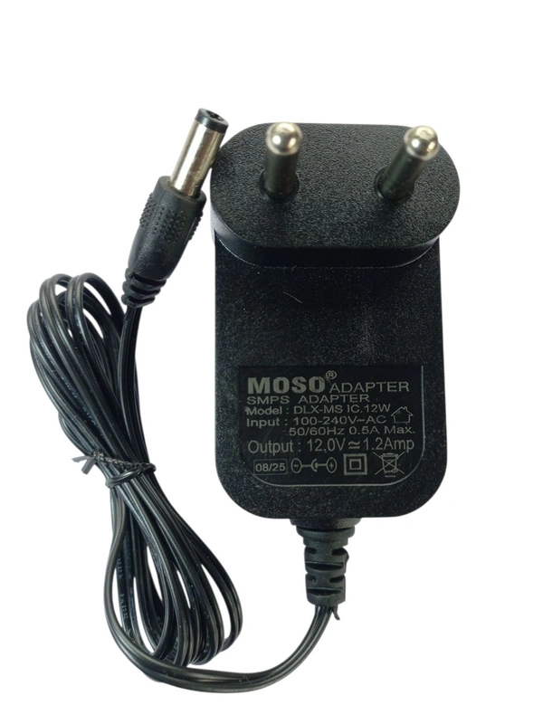 12v 1Amp Adaptor With Dc Pin(Mota Pin) (Moso)