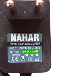 9v 1Amp Adaptor With Dc (Mota Pin) + Sony (Patla Pin)