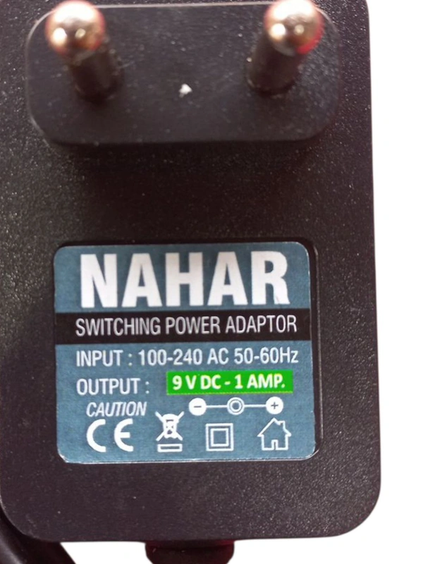 9v 1Amp Adaptor With Dc (Mota Pin) + Sony (Patla Pin)