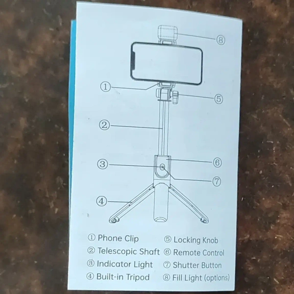 Bluetooth Selfie Stick 6 Feet