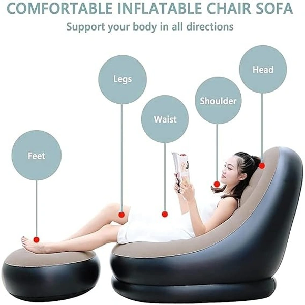 Inflatable lounge chair, air sofa