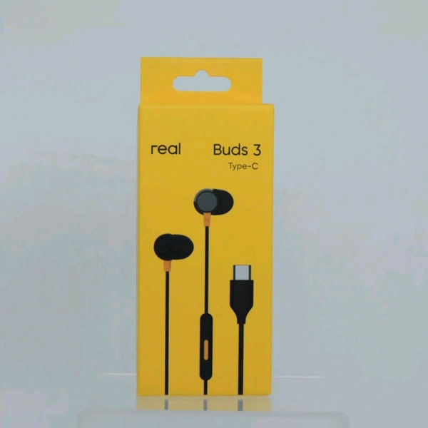 realme Buds 3 (Type-C) Wired Earphones with Mic (Black