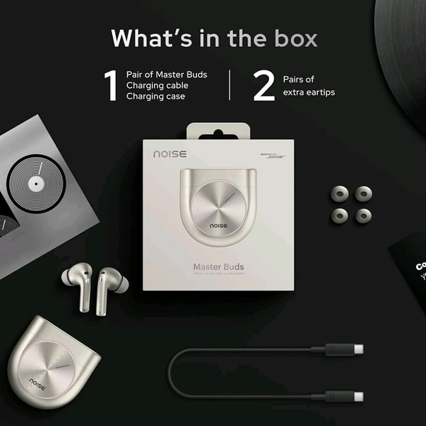 Buds, Sound by Bose in-Ear Bluetooth Earbuds, Up to 49dB Adaptive ANC, LHDC 5.0, Immersive Spatial Audio, 44H Playtime with 6 mic ENC, Dual Pairing, IPX5 Ear Buds TWS - Onyx Black