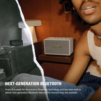 Marshall Acton III 60 W Bluetooth Powered Home Speaker, Cream