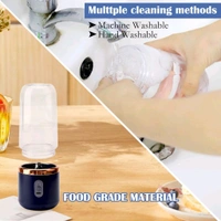 Portable Blender Electric Juicers Fruit Mixers USB Rechargeable Smoothie Mini Personal Juicer 6 Blades 3Gears With 1500 Mah Rechargeable Battery-Smoothie Blender