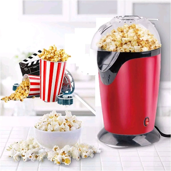 JBIYA Quick & Easy Hot Air Popcorn Popper Maker 1200W | Oil-Free, Healthy Snack Maker for Kids & Adults | Easy One-Touch Operation Fast | Popper for Home, Movie Nights, Parties
