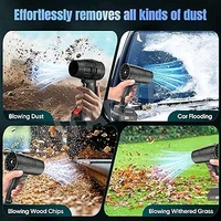 Multipule Use Turbojet Air Blower Cordless Car Dryer Blower Handheld High Powered | Portable Car Dryer | Turboglass Car Blower | Hair Dryer | Air Blower for Cleaning, Camping, Outdoor 