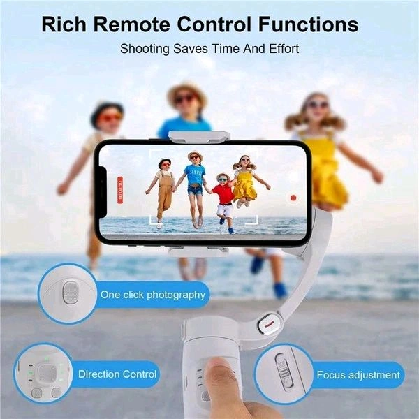 M1 Foldable 3-Axis Gimbal Stabilizer for Smartphones Face Tracking YouTube TikTok Vlog Sports With Tripod for Cameras
