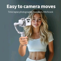 M1 Foldable 3-Axis Gimbal Stabilizer for Smartphones Face Tracking YouTube TikTok Vlog Sports With Tripod for Cameras