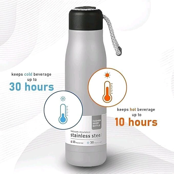 Premium Insulated Stainless Steel Water Bottle – Versatile Thermos Bottle for Hot and Cold Drinks – Durable Travel Flask with Lid – Eco-Friendly Reusable Hydration Bottle - Melrose