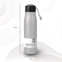 Premium Insulated Stainless Steel Water Bottle – Versatile Thermos Bottle for Hot and Cold Drinks – Durable Travel Flask with Lid – Eco-Friendly Reusable Hydration Bottle - Baja White
