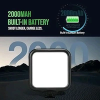 JY-003 Selfie Light with 3000-9000K Adjustable CCT | 3 Light Modes (White/Warm/Natural) | 7W Power, 2000mAh in-Built Battery, USB-C Charging, Portable Size for Phones, Vlogging & Video Making
