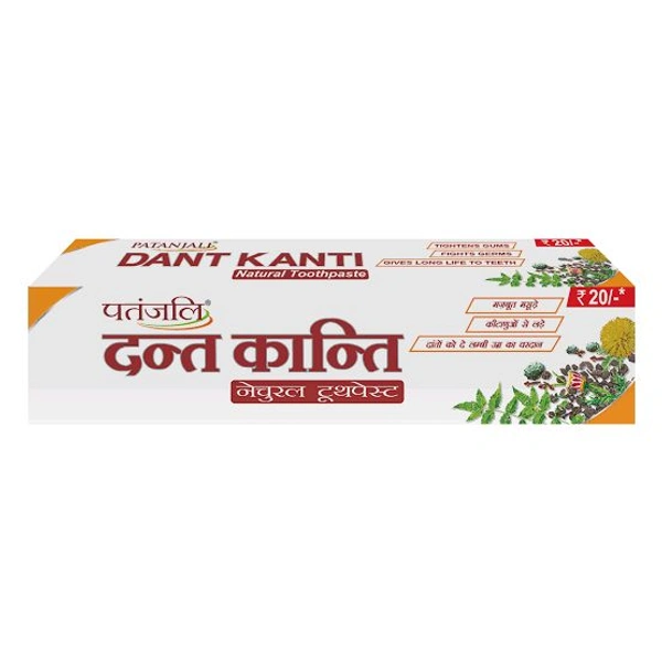 DANT KANTI  - 38g, Natural Toothpaste, Patanjali