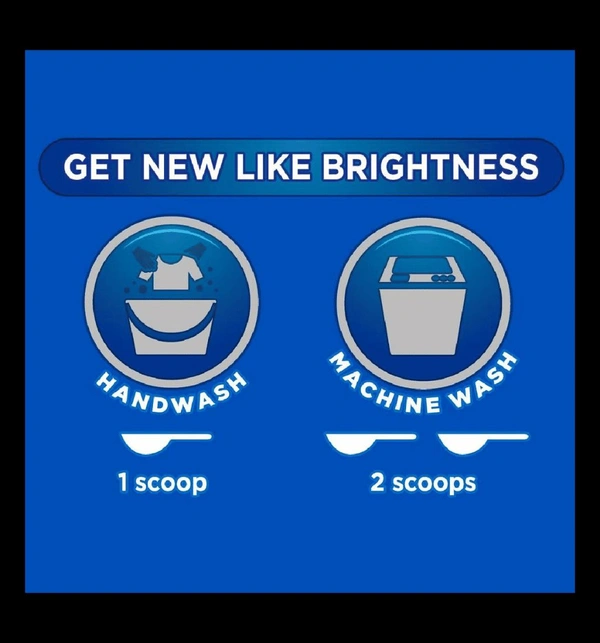 Rin RIN - 1Kg, Detergent Powder, Bright Like New