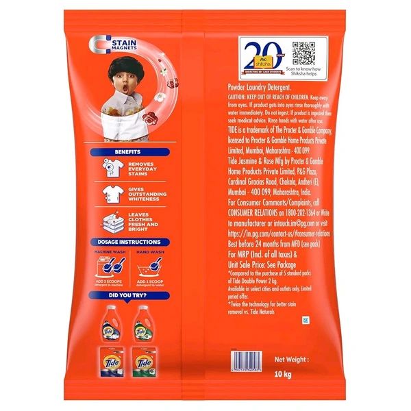 Tide TIDE - 1Kg, Detergent Powder, Fresh & Clean