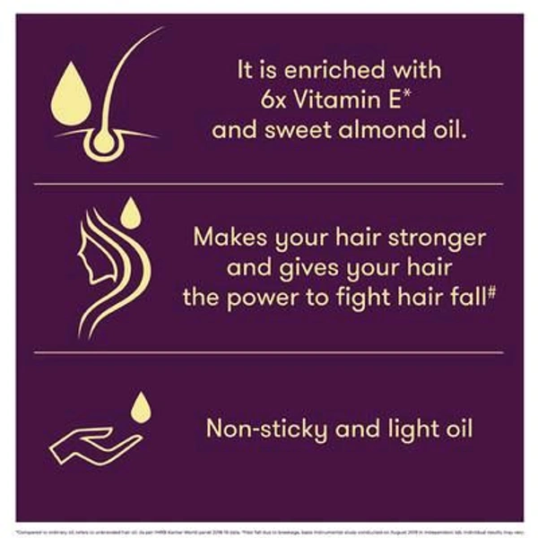 Bajaj  ALMOND DROPS - 50ml, Vitamin E, Hari Oil
