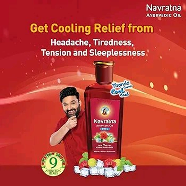 Navratn  - 180ml, Ayurvedic Tel, Thanda